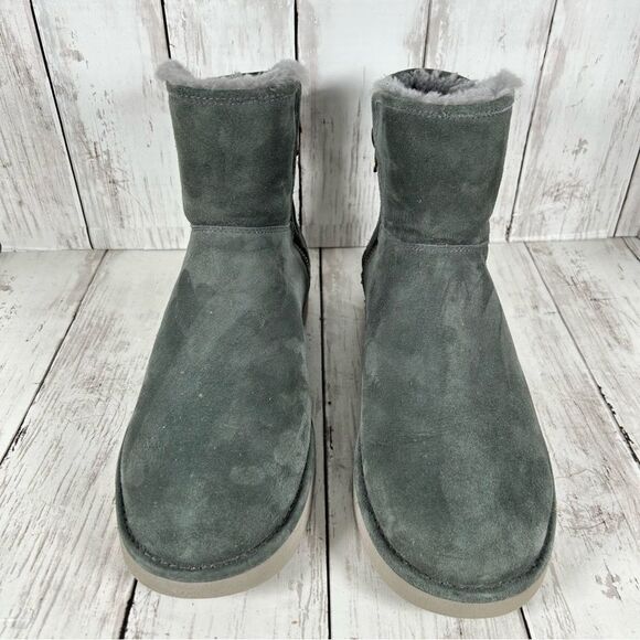 UGG Abree Mini Green Gray Ankle Boots Women’s Size 10 EU 41 S/N 1016548 - Picture 6 of 10